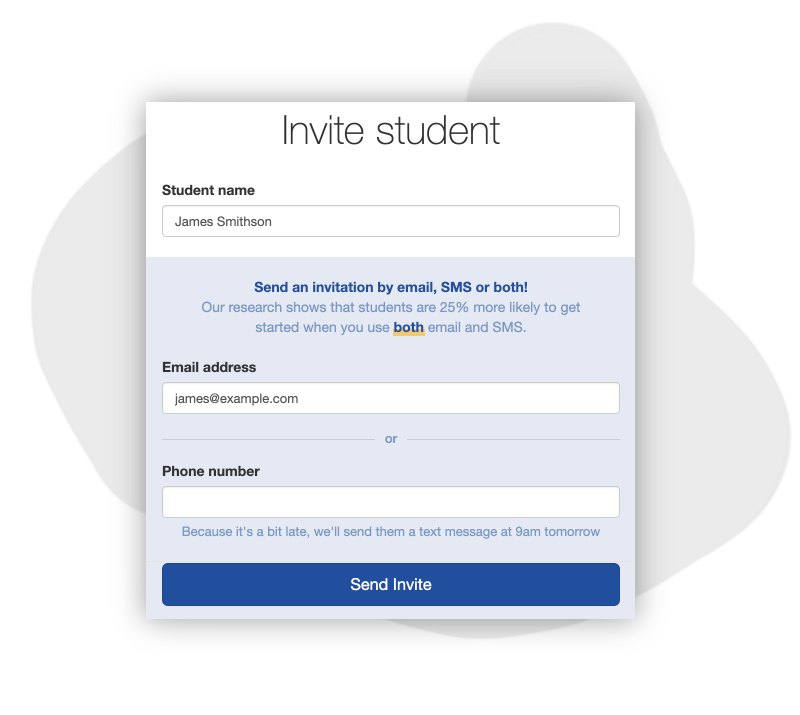 Invite your students